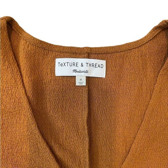 Madewell Texture & Thread Short-Sleeve Side-Tie Dress - Picture 14 of 15
